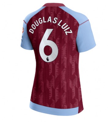 Aston Villa Douglas Luiz #6 Primera Equipación Mujer 2023-24 Manga Corta